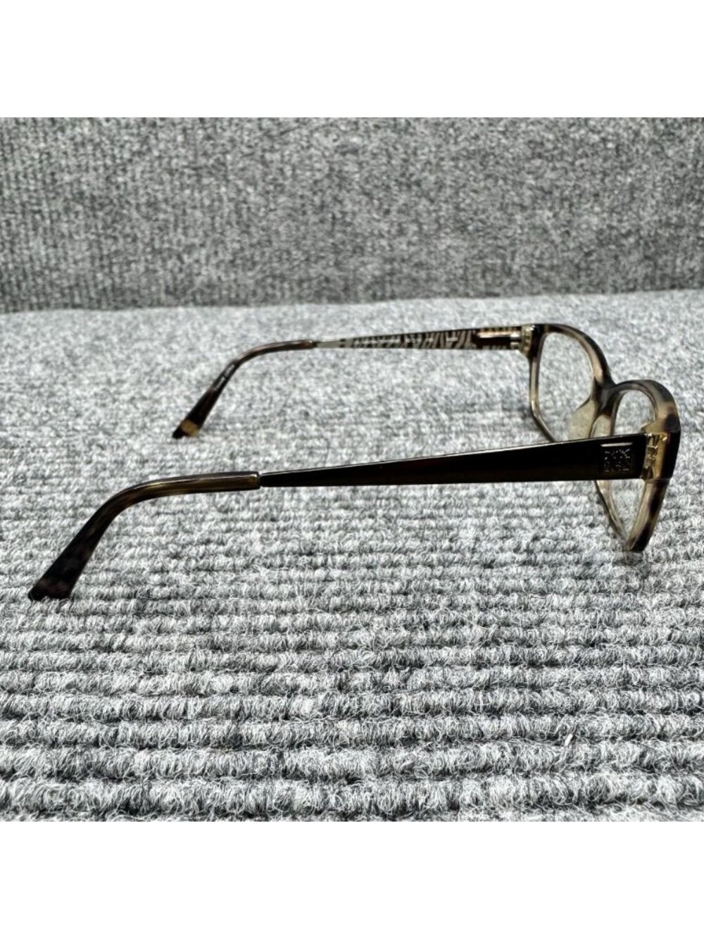 Anne Klein Eyeglasses Frames Only Mocha Tortoise 52-15-135 Full Rim Rectangle - Picture 4 of 11